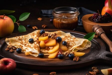 palacinky s nutellou a ovocim