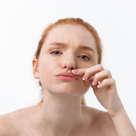 spálené pery od slnka