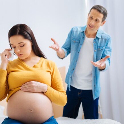 nepodporujúci partner v tehotenstve