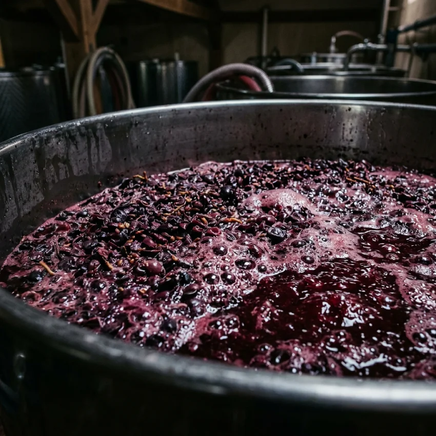 Červené víno a rmut (Macerácia)