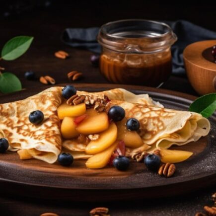 palacinky s nutellou a ovocim